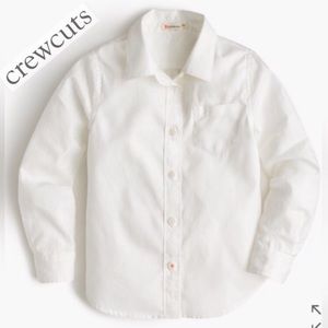 J Crew CrewCuts White Oxford Shirt